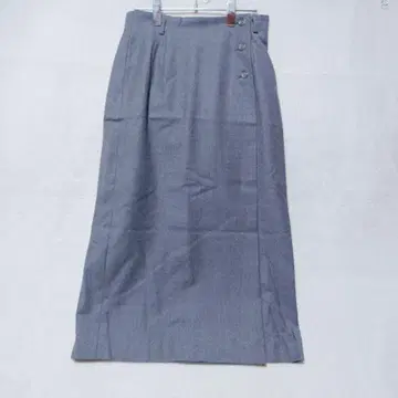 앨리스버리 울 랩스커트 버튼 종아리 기장 그레이 (L)