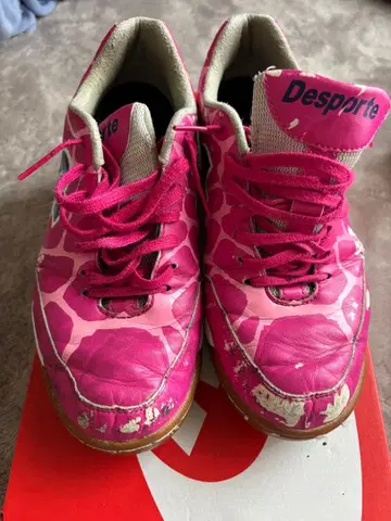 Desporte Santos ID 풋살화 핑크 레오파드 무늬