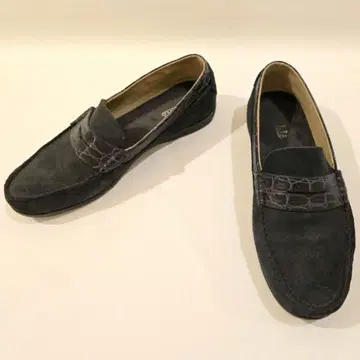 브리라펠 일구스토 콤비 로퍼 이탈리아제 별주 악어 엠보싱 40