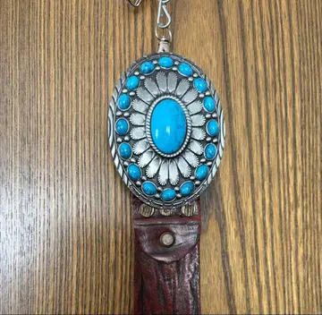 터콰이즈 콘초 벨트