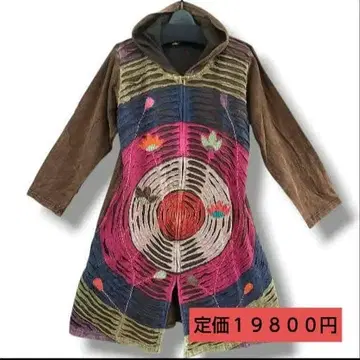 에스닉 태국 네팔 후디 롱 가디건 롱 자켓