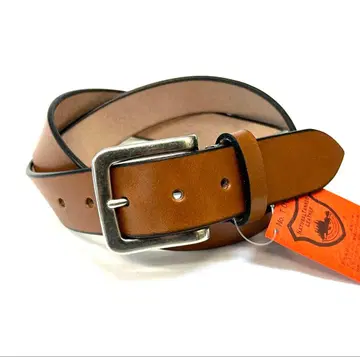 도치기 가죽 벨트 천연 가죽 소가죽 무지 35mm BR