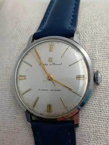 세이코 마블 자동 와인딩 손목시계 14039M 작동