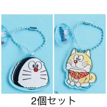 100% 도라에몽&프렌즈 아크릴 키링 2개 세트