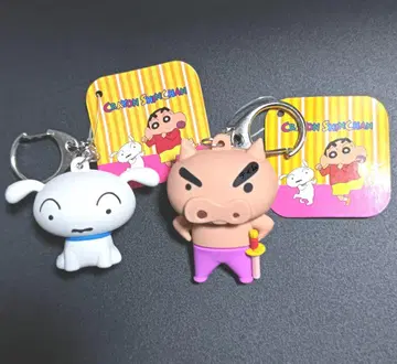 짱구는 못말려 입체 키링 부리부리몬 시로 2체 세트