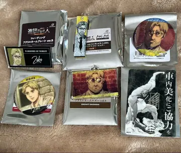 진격의 거인 지크 캔뱃지 아크릴 키링 매너 클리어 카드 짐승