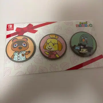 동물의 숲 발렌타인 당선품 너굴 마스터 캔뱃지