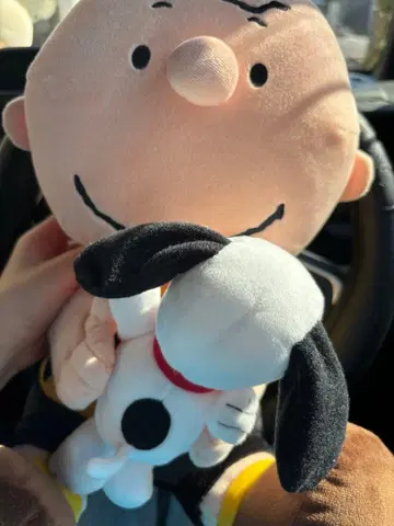 스누피와 찰리 브라운 봉제 인형