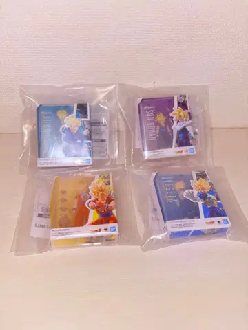 드래곤볼 Z SHFiguarts 미니어처 컬렉션 전 4종 컴프 세트