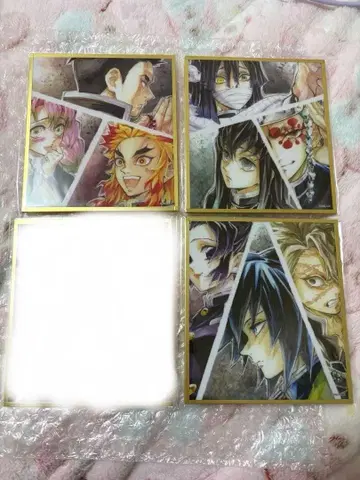 귀멸의 칼날 WEBSHOP 복권 아크릴 색지 무한성