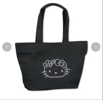 산리오 헬로키티 토트백 블랙 큐빅 시마무라