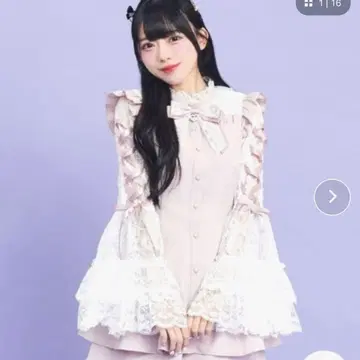 Secret Honey 뷔스티에풍 절개 공주 소매 셋업