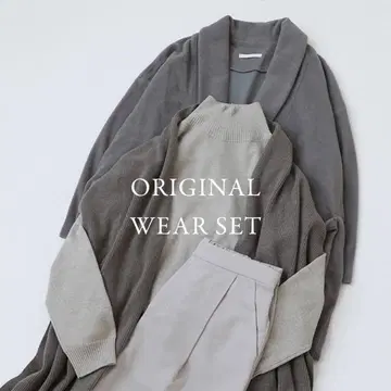 evam eva 롱 가디건과 팬츠 세트