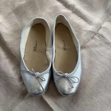 E. Porselli 실버 발레 슈즈 37