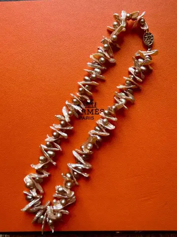 담수 진주 목걸이 초커