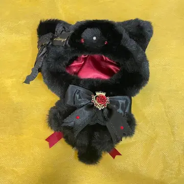 작가 제작 16cm 봉제 인형용 의상 검은 고양이