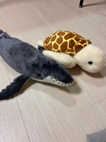 고래와 거북이 봉제 인형 세트