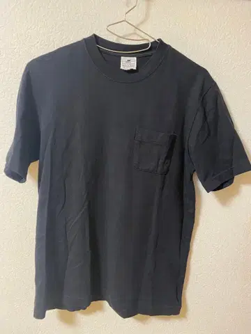 LOOPWHEELER 포켓 T셔츠 블랙 S 사이즈 일본제