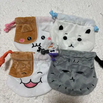 모치냐미 오카오의 복조리 파우치 스위츠 마스코트 5점 세트