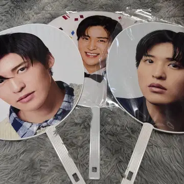 SnowMan 메구로 렌 점보 부채 3개 세트