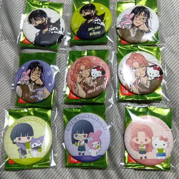 신경 쓰이는 사람이 남자가 아니었다 캔뱃지 9종 산리오 키디랜드 한정판