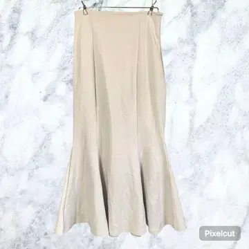 50216 블루이스트 머메이드 롱 스커트 베이지 하이웨스트