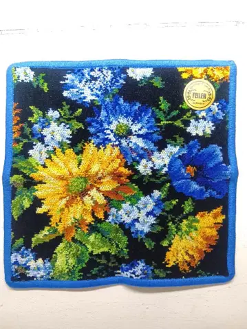 FEILER 꽃무늬 손수건 약 30cm