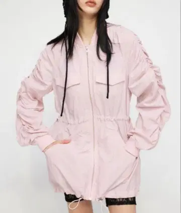 LAGUAGEM 멀티 웨이 나일론 블루종 핑크