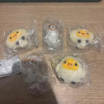 캡슐 인형 다라랏코 리락쿠마 키이로이토리(조개) 키이로이토리(물개)