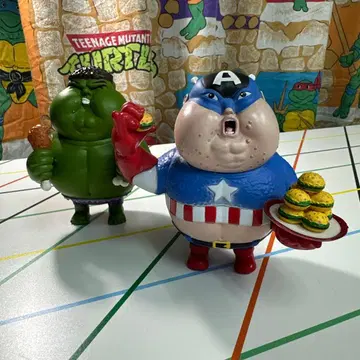 헐크 캡틴 아메리카 데브 피규어 세트