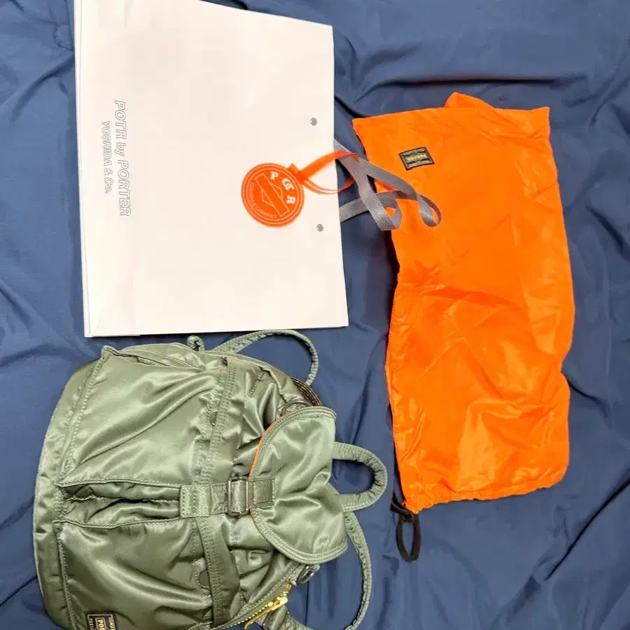 Yoshida Porter Tanker Backpack Day Bag 80th Anniversary Orange on