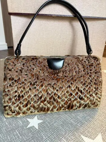 기모노 가방 산조 깃털 핸드백