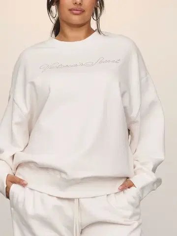 Victoria's secret logo sweat white
