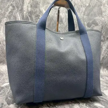 새상품급 에르베 샤펠리에 토트백 다크 네이비 GP 라인