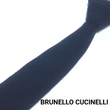 브루넬로쿠치넬리 넥타이 니트 니트 타이 코튼 네이비 이탈리아제