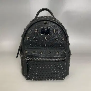 MCM 컨디션 최상 블랙 스터드 미니 백팩 비세토스 데이팩