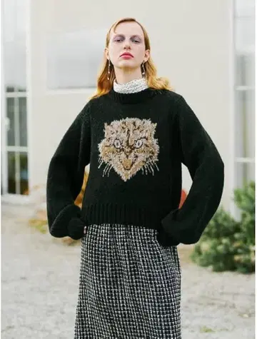 furfur 트리트 캣 모헤어 니트