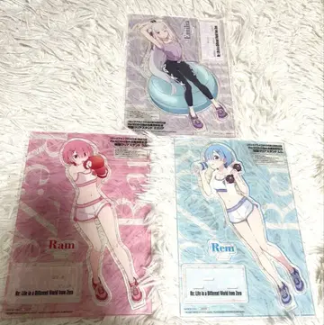 리제로 렘 라무 에밀리아 아크릴 스탠드 코믹 얼라이브