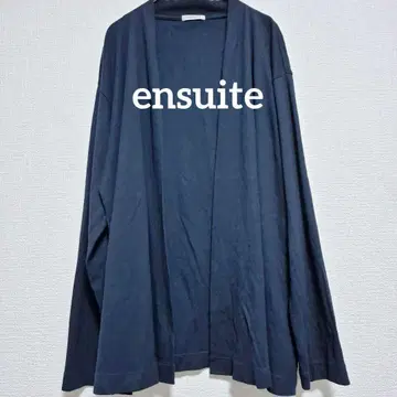 엔스위트 일본제 롱 가디건 다크 네이비 레이온 겉옷