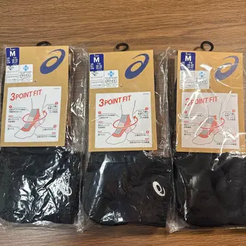 asics 1POINT FIT 블랙 삭스 M x 3