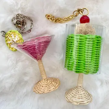 [ 유나이티드 애로우즈 ] 라탄 소재 백참 칵테일 새상품급