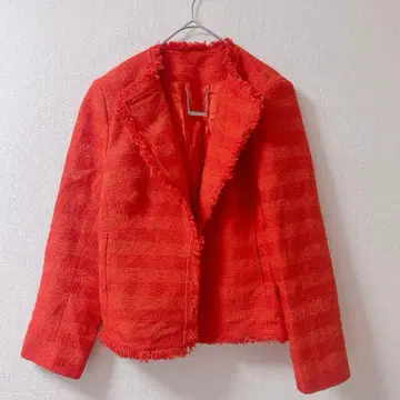 레어 USA제 고급 브랜드 새상품급 트리나 터크 트위드 자켓 L XL