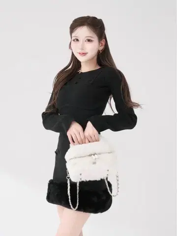 Darich 비쥬 케이프 니트 미니 원피스 [ 원피스만 ]