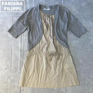 파비아나 필리피 FABIANA FILIPPI 미니 원피스 오부 소매 S