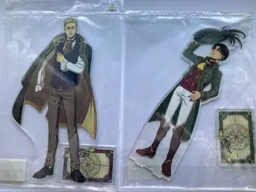 진격의 거인 특대형 아크릴 스탠드 리바이 엘빈 가면무도회 ver.