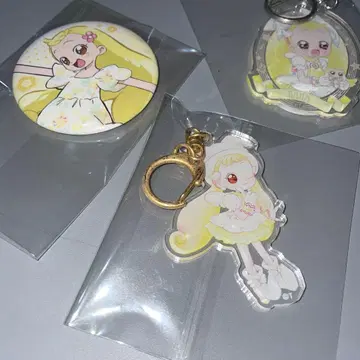 오쟈마녀 도레미 키링 캔뱃지 하나짱