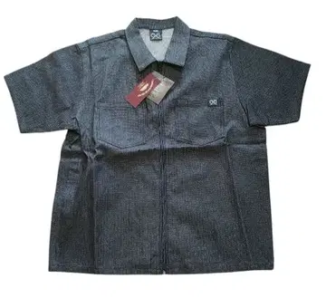 OG CLASSIX 히코리 패턴 반팔 셔츠 2XL