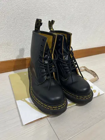 Mr.Martins 부츠 uk4 더블 스티치 8홀