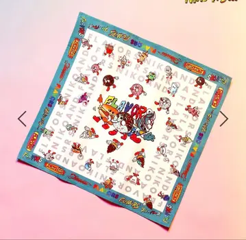 새상품 [ FLAVORS ] 콜라보 반다나 손수건 아이보리