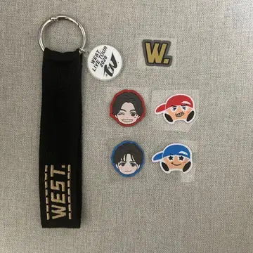 WEST. 유일무이 굿즈 와펜 키링 시게오카 다이키 후지이 류세이